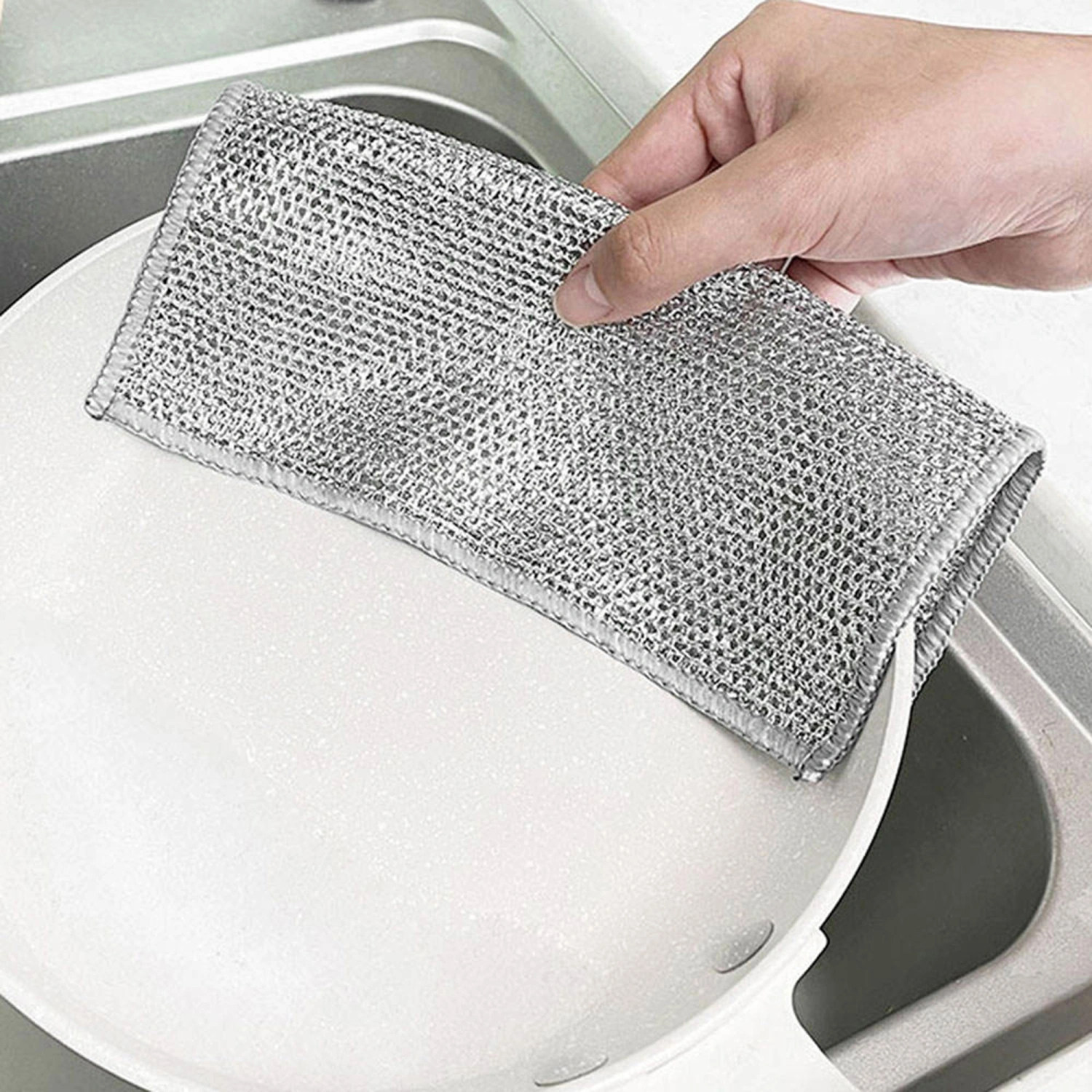 Multifunctional Non-Scratch Wire Dishcloth Cleaning Dishwashing Cloth