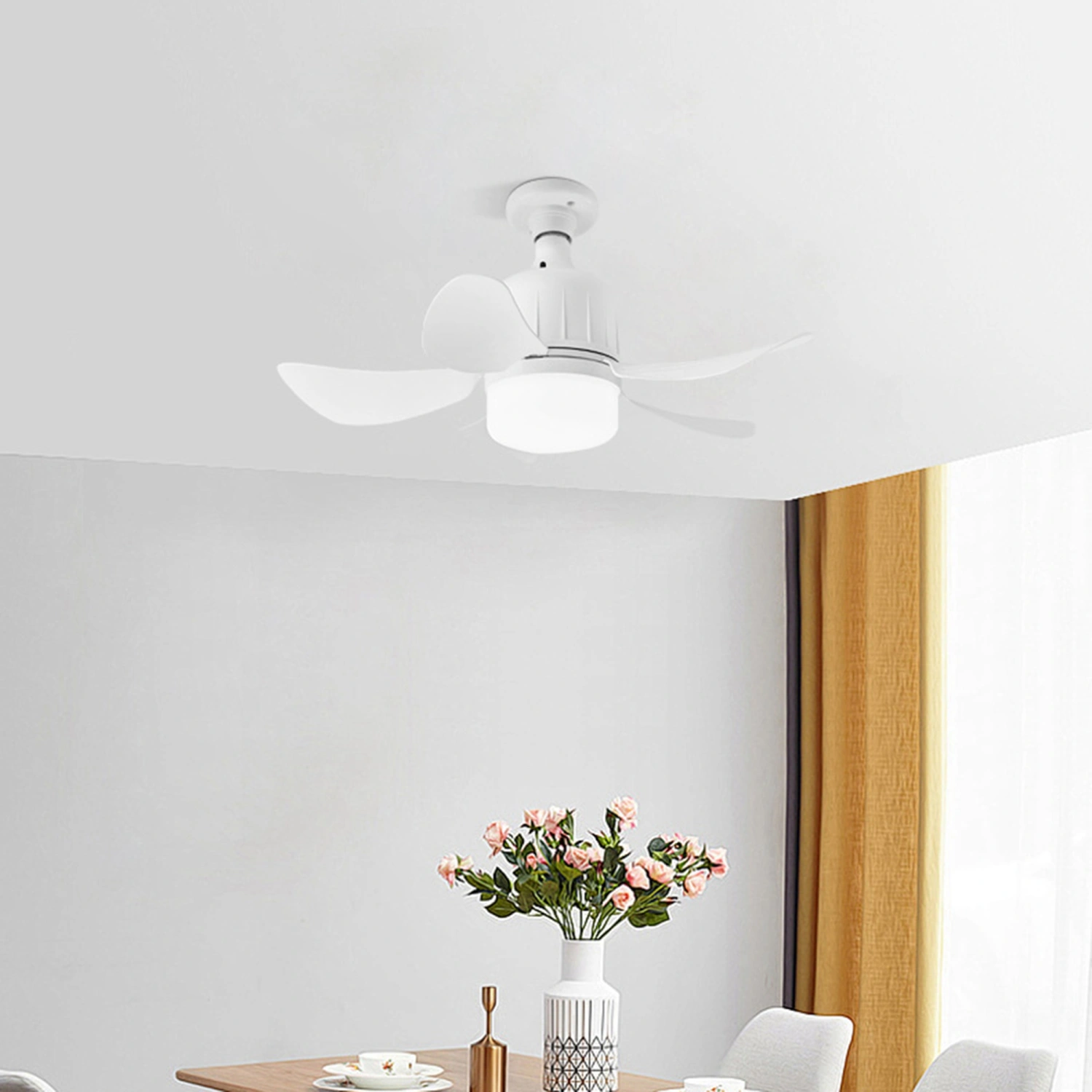 Ceiling Fans with Lights 3 Color 3 Speeds Remote Control LED Fan Light