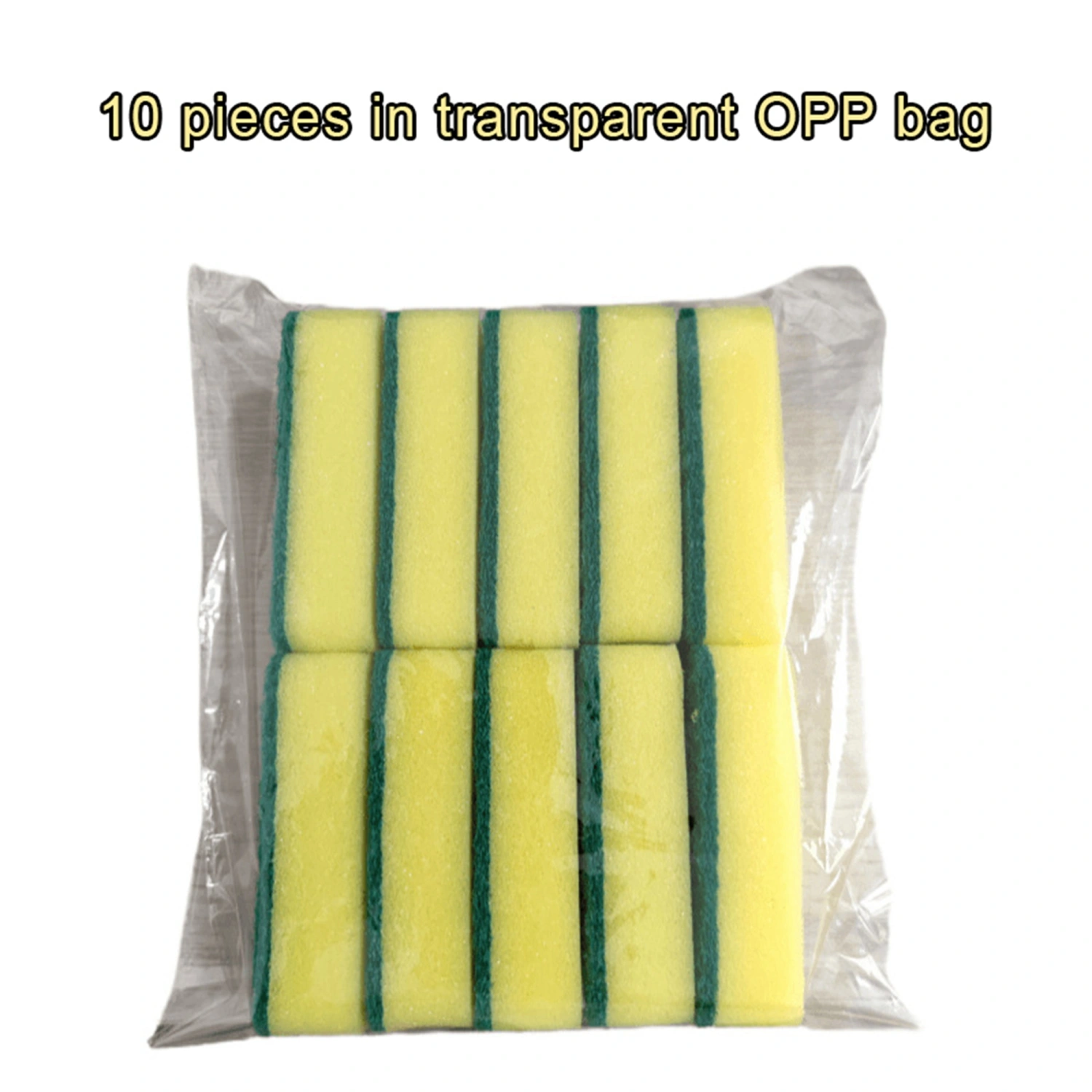 10 Pcs Scrub Sponges Double Sided Non-Scratch Dish Sponges for Kitchen