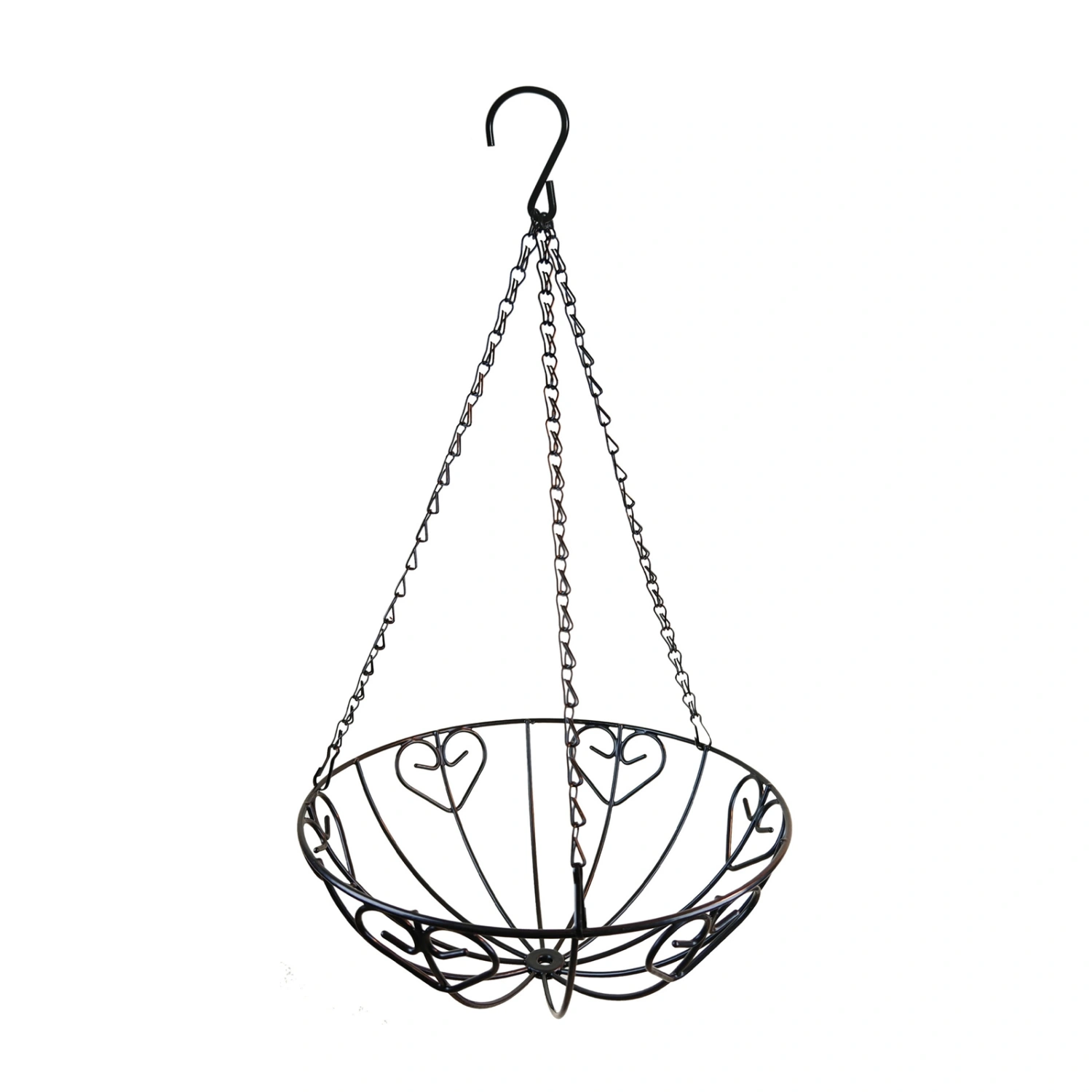 Metal Hanging Flower Pot Heart Plant Holder Planter for Indoor Outdoor