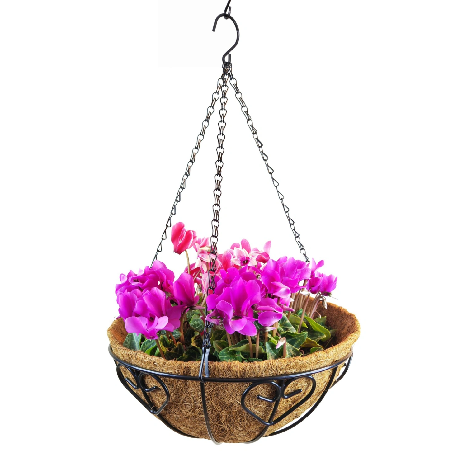 Metal Hanging Flower Pot Heart Plant Holder Planter for Indoor Outdoor