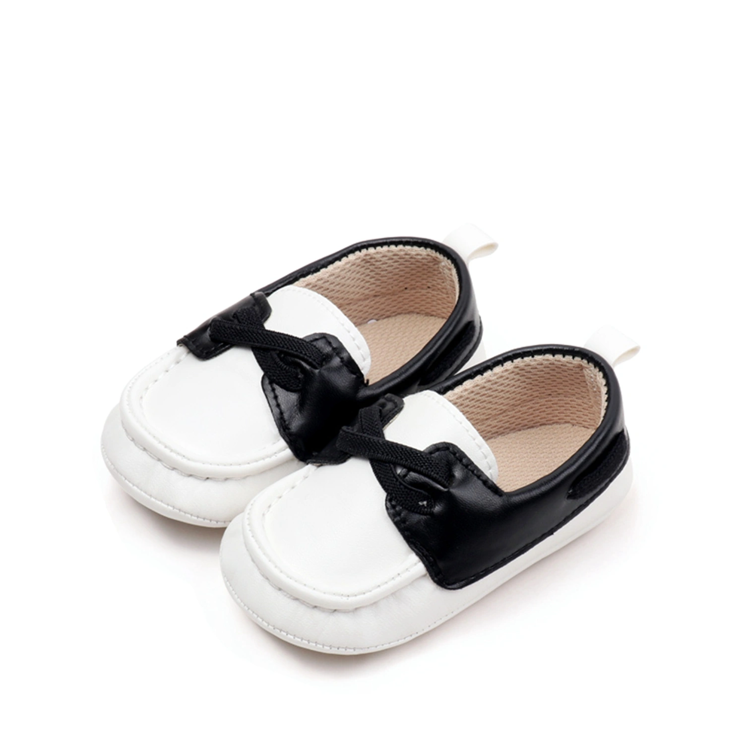 Baby Boys Girls Moccasins Anti-Skid Slip-on Crib Shoes Oxford Loafers