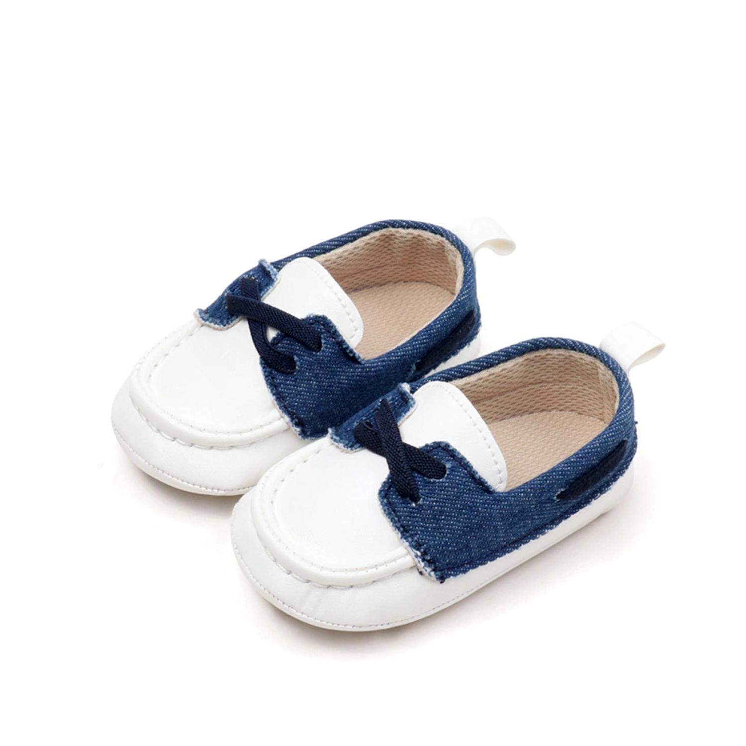 Baby Boys Girls Moccasins Anti-Skid Slip-on Crib Shoes Oxford Loafers