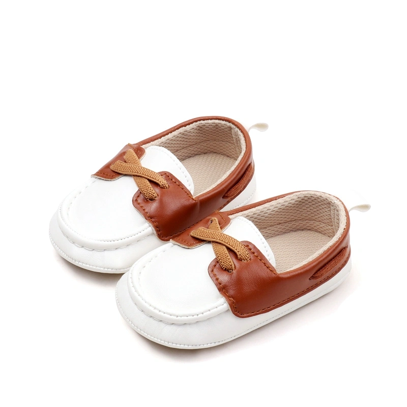 Baby Boys Girls Moccasins Anti-Skid Slip-on Crib Shoes Oxford Loafers