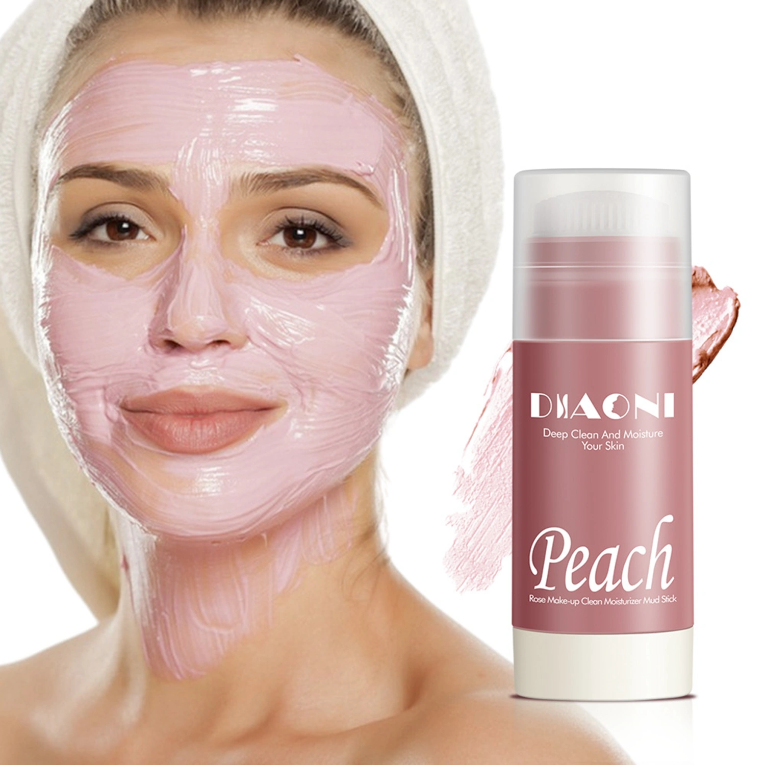 Face Mask Stick, Peach Green Tea Blackhead Remover Skin Care Product