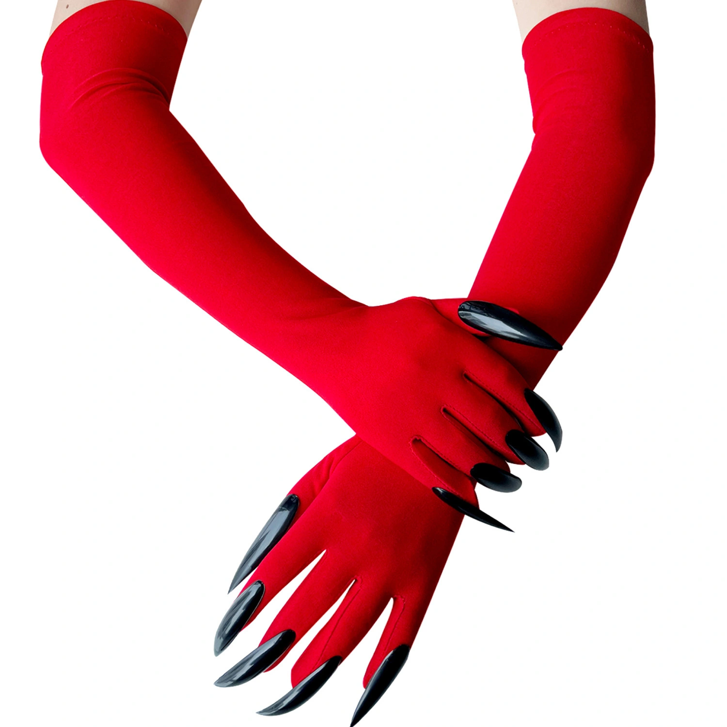 Halloween Claw Gloves Horror Wolf Cat Paw Gloves with Long Fingernails
