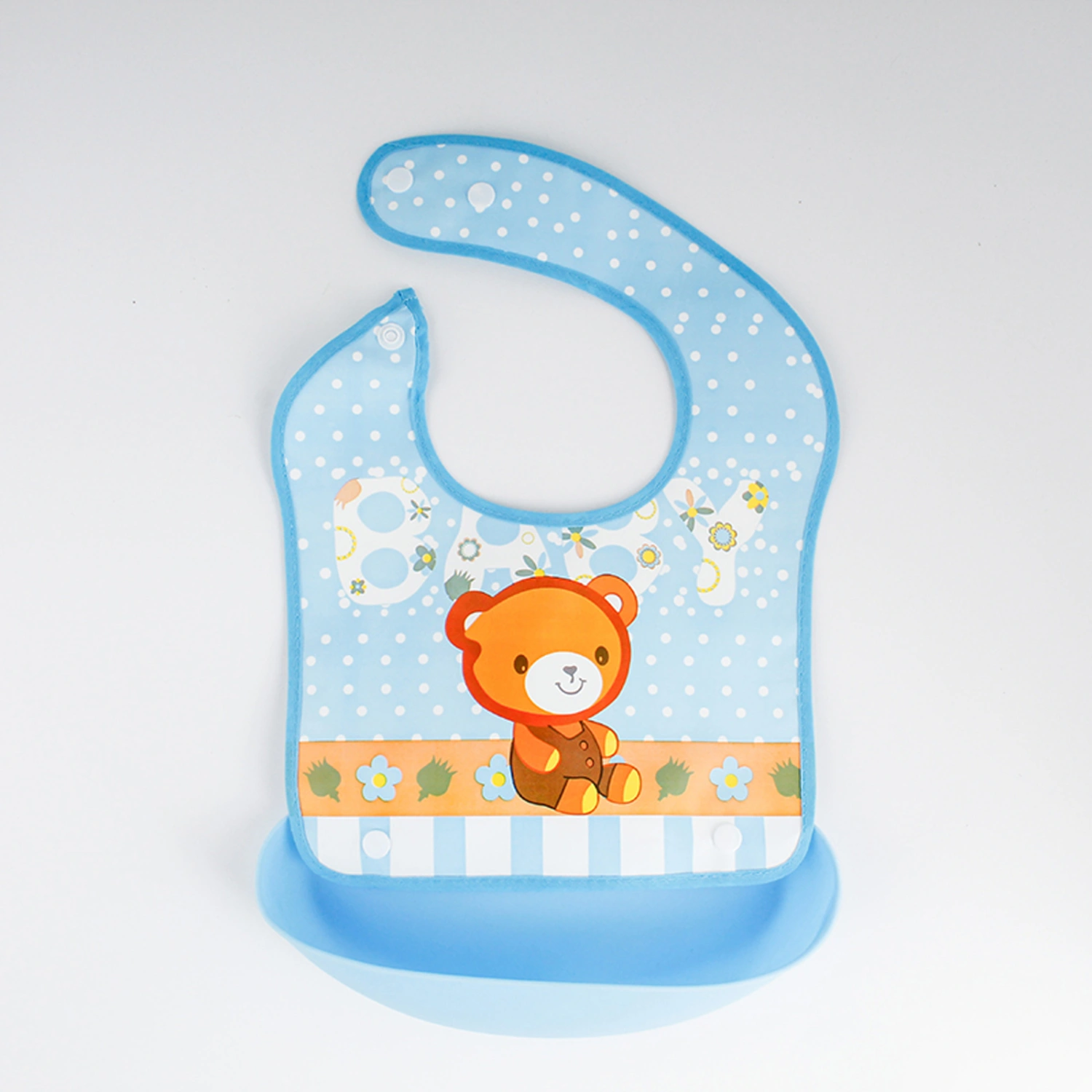 Baby Waterproof Bibs Cute Cartoon Animal Print Adjustable Apron
