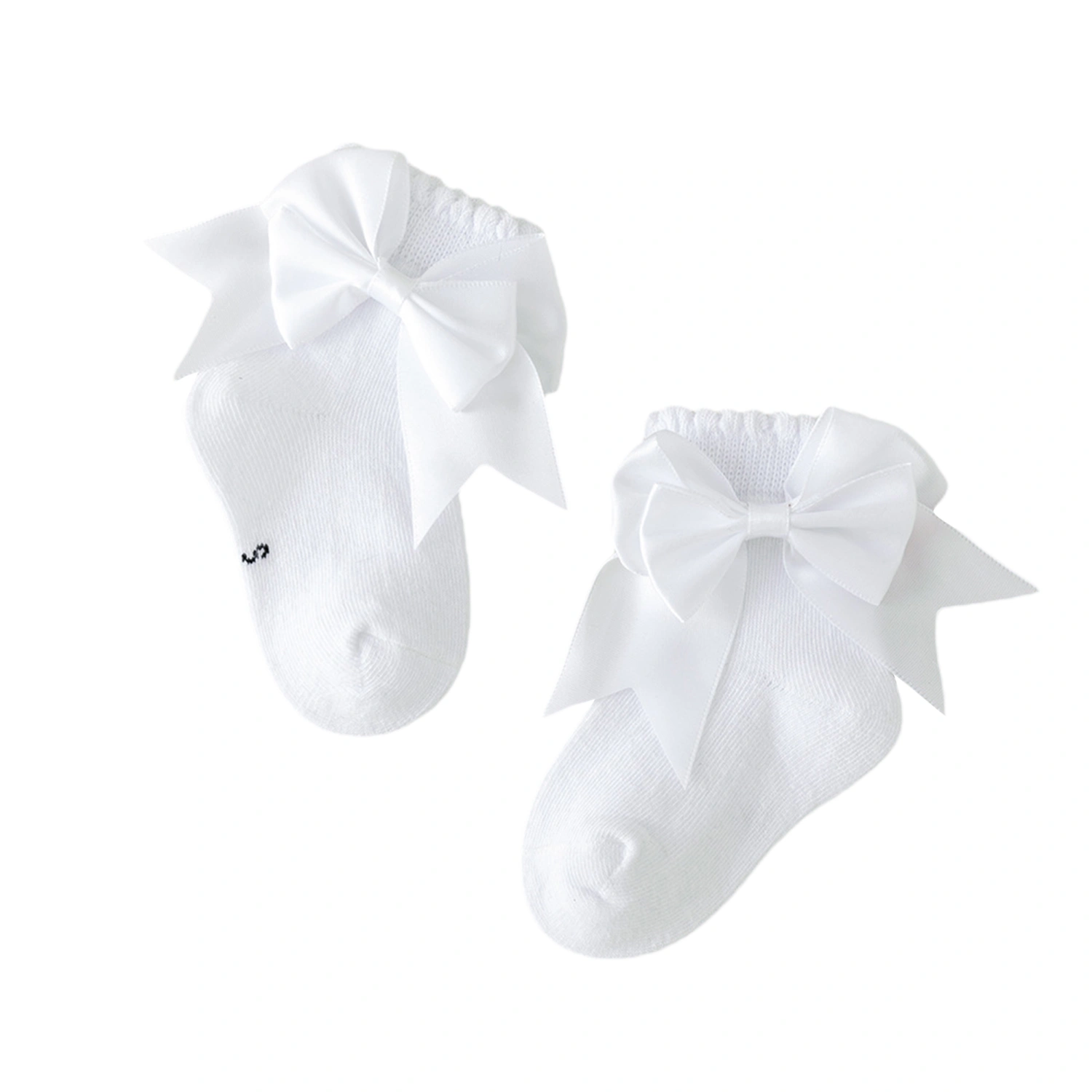 Toddler Baby Girls Sweet Bow Socks Breathable Knit Princess Socks