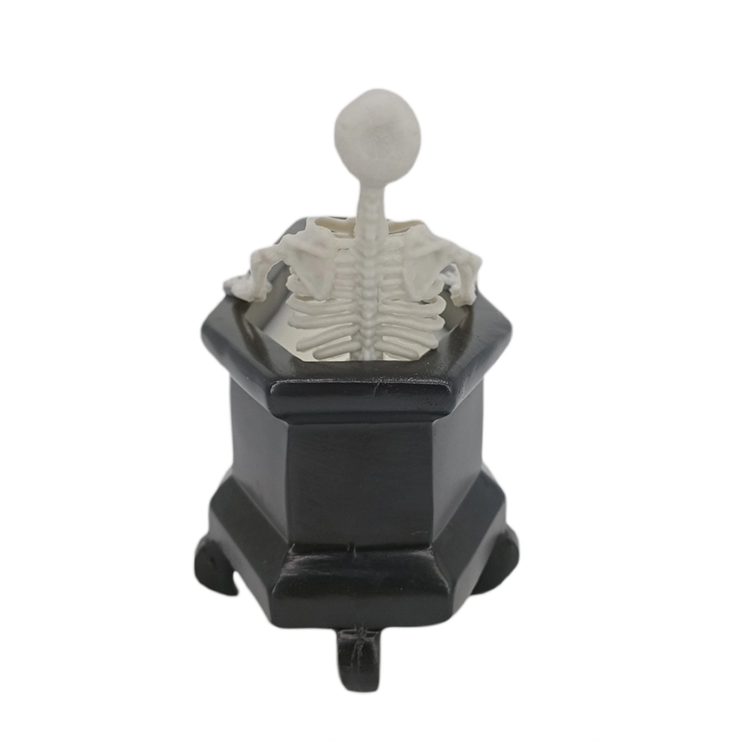 Bathing Skeleton Candle, Gothic Halloween Desktop Decor Gift