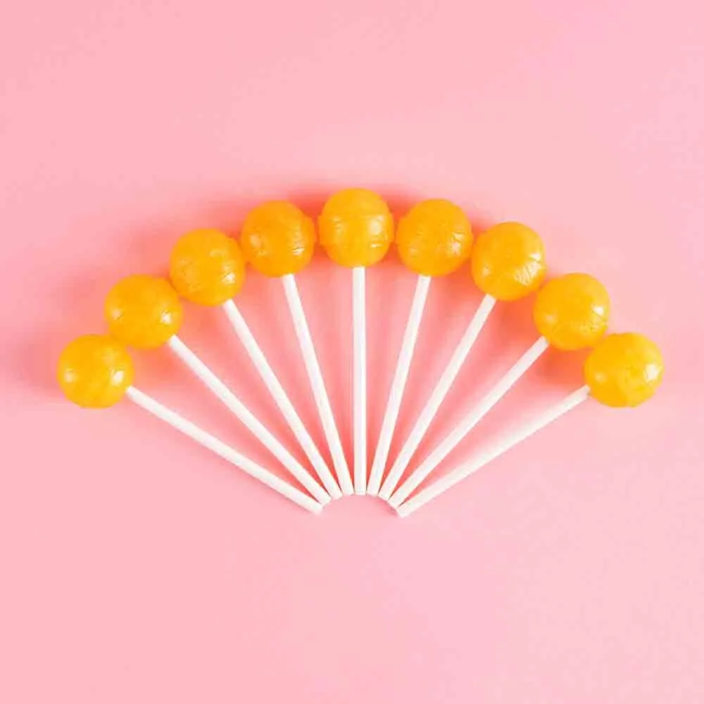 Dum Dums Lollipops - Bulk Candy Bag with Lollipops Individually Wrapped, Single Flavor Gourmet Suckers - 50 Count - Peach Mango