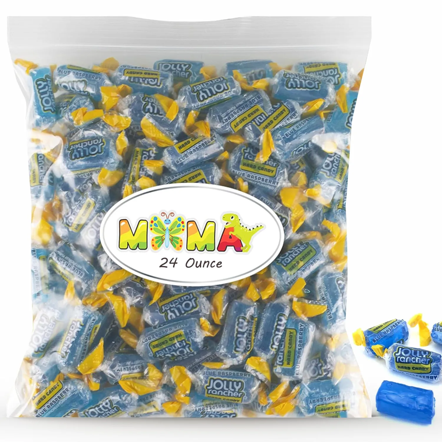 J0lly Ranchrs Hard Candy Blue Raspberry - 1.5 lb Fruit Flavored Made with Real Juice for Easter Candy - Gluten Free Hard Treats Individually Wrapped Bag