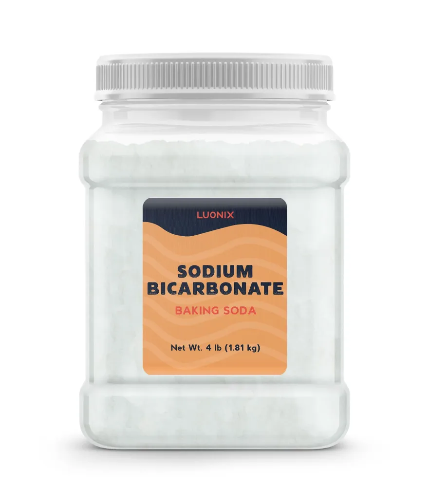 Luonix Sodium Bicarbonate, 4 lbs, Baking Soda, Cleaning & Baking