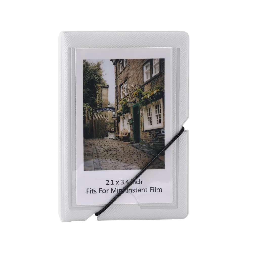 Mini Instant Film Photo Album Holds 28 Photos Fits For Fujufilm instax Mini 11 9 8 8+ 70 7S 90 25,Polaroid,Lomography (White)