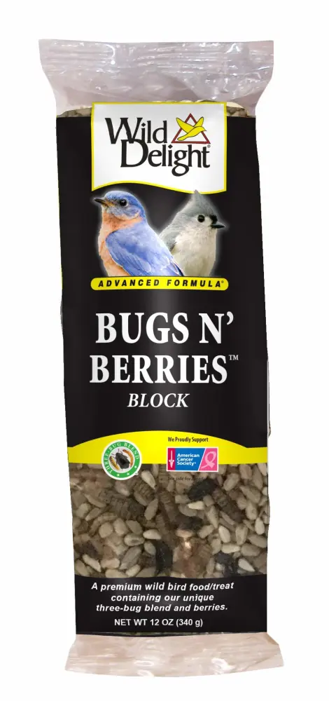 Wild Delight 388310 Bugs N' Berries Block, 12 oz,