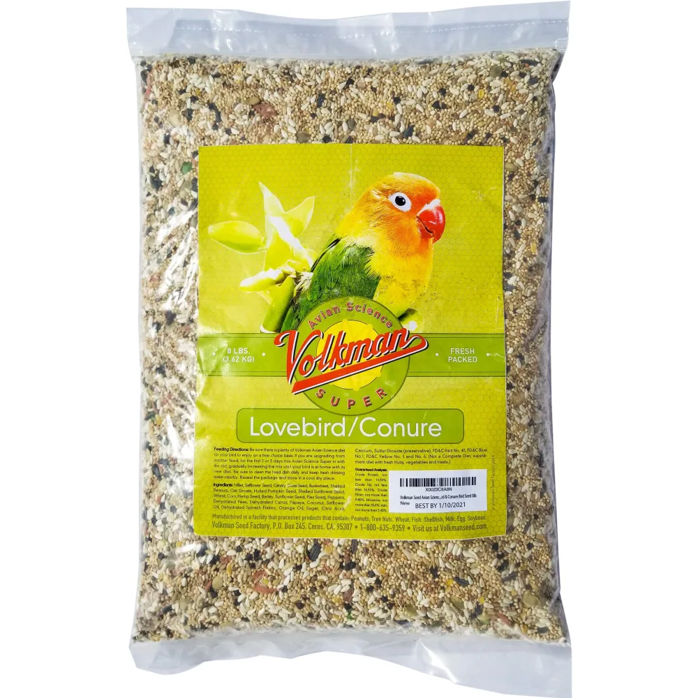 Volkman Seed Avian Science Lovebird & Conure Bird Seed (8 lb)