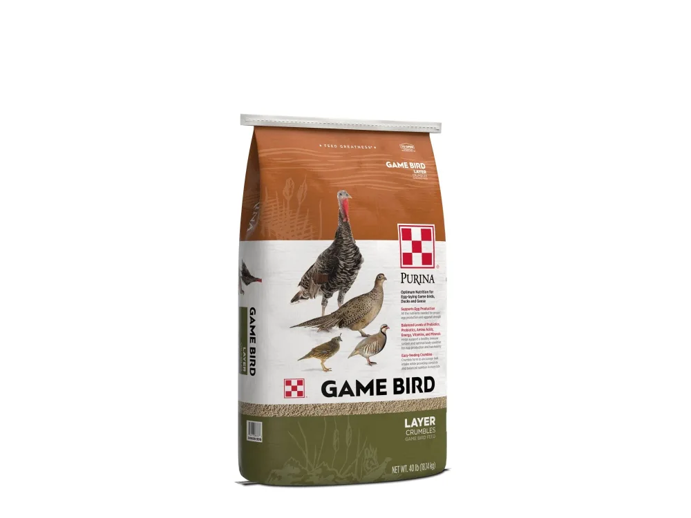 Purina | Game Bird Layer Feed | Crumbles | 40 Pound (40 LB) Bag