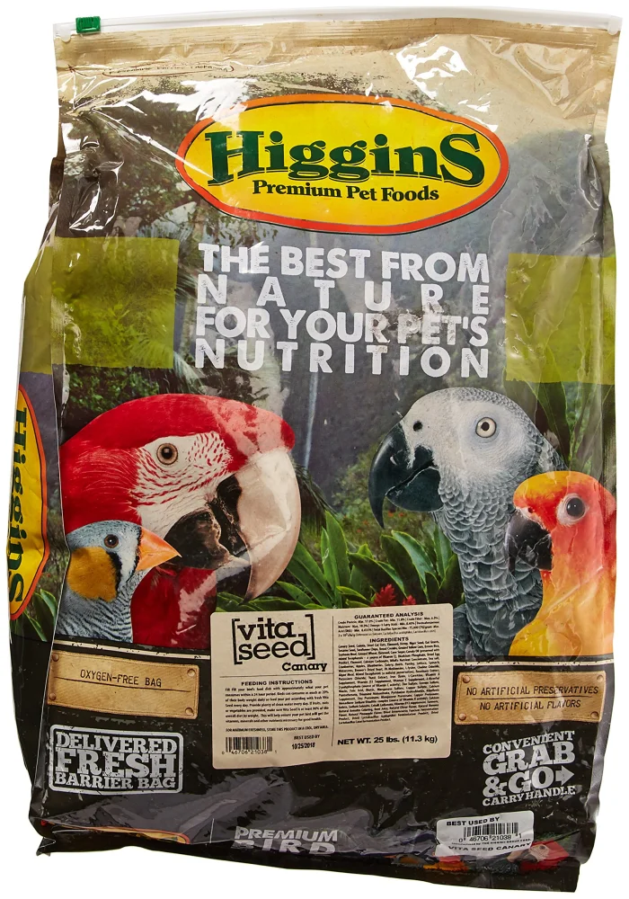 Higgins 466164 Vita Seed Canary Food For Birds, 25-Pound