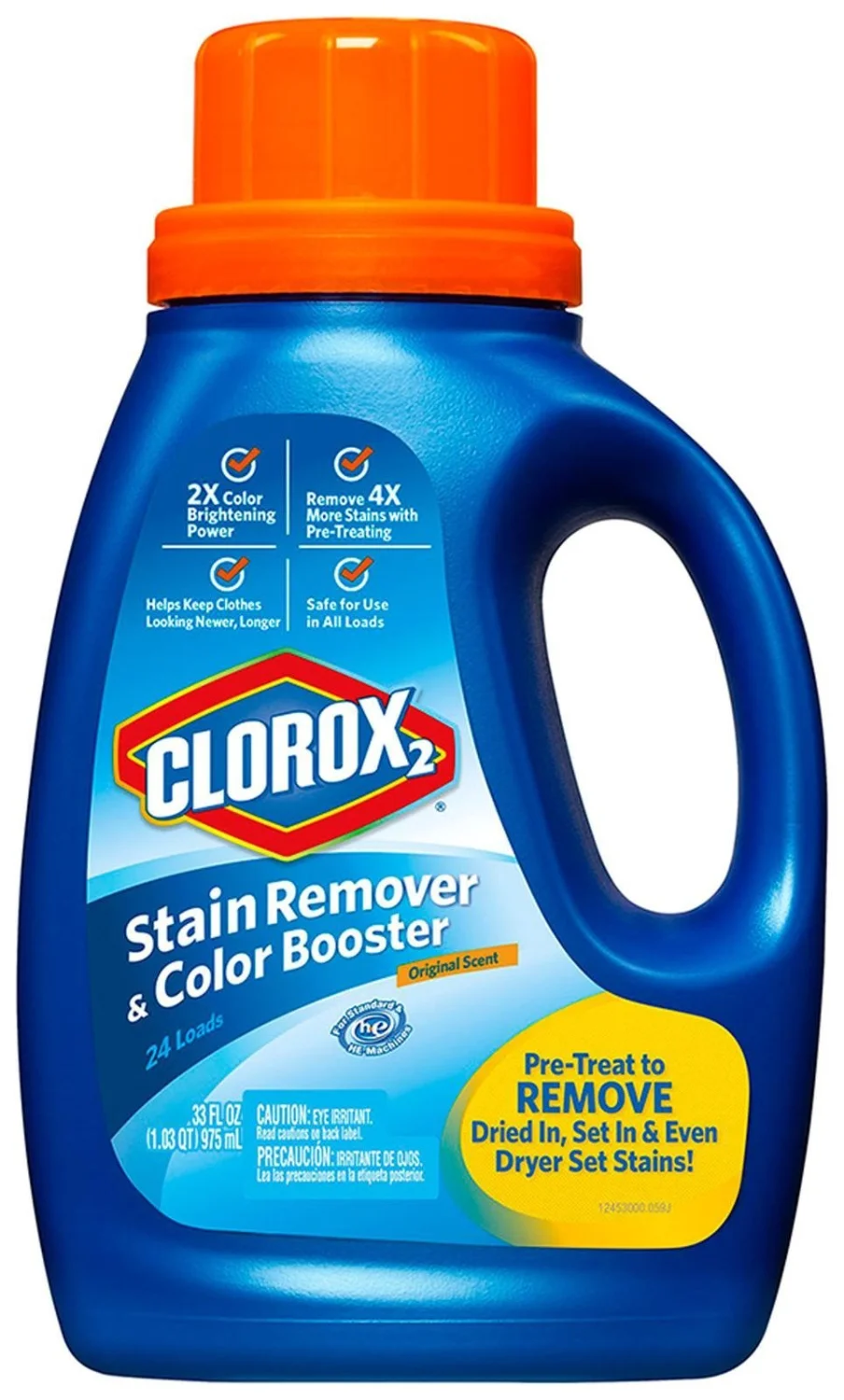 Clorox 2 for Colors 3-in-1 Laundry Additive, Original Scent, 33 Fluid Ounces (Package May Vary)