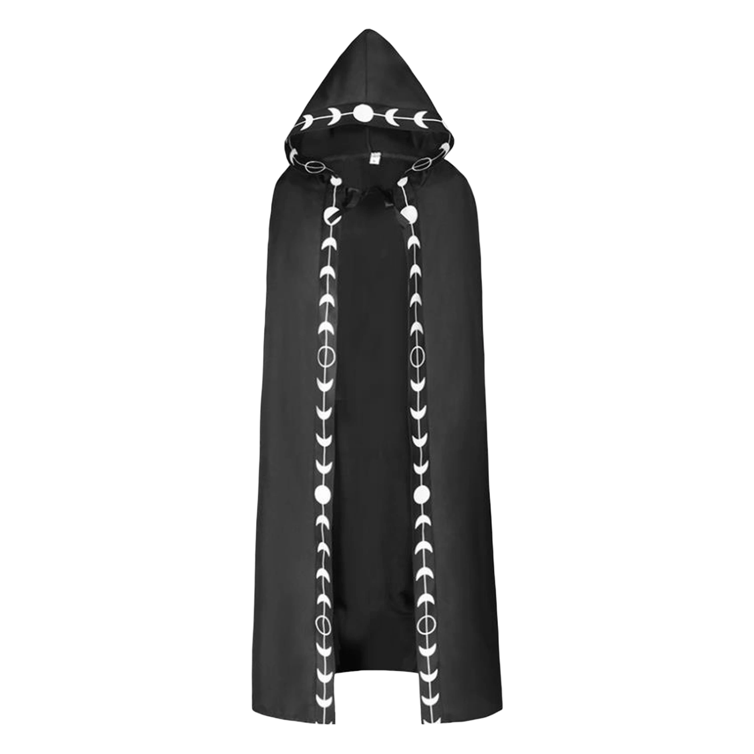 Women’s Halloween Medieval Cape Moon Phases Renaissance Hooded Cloak