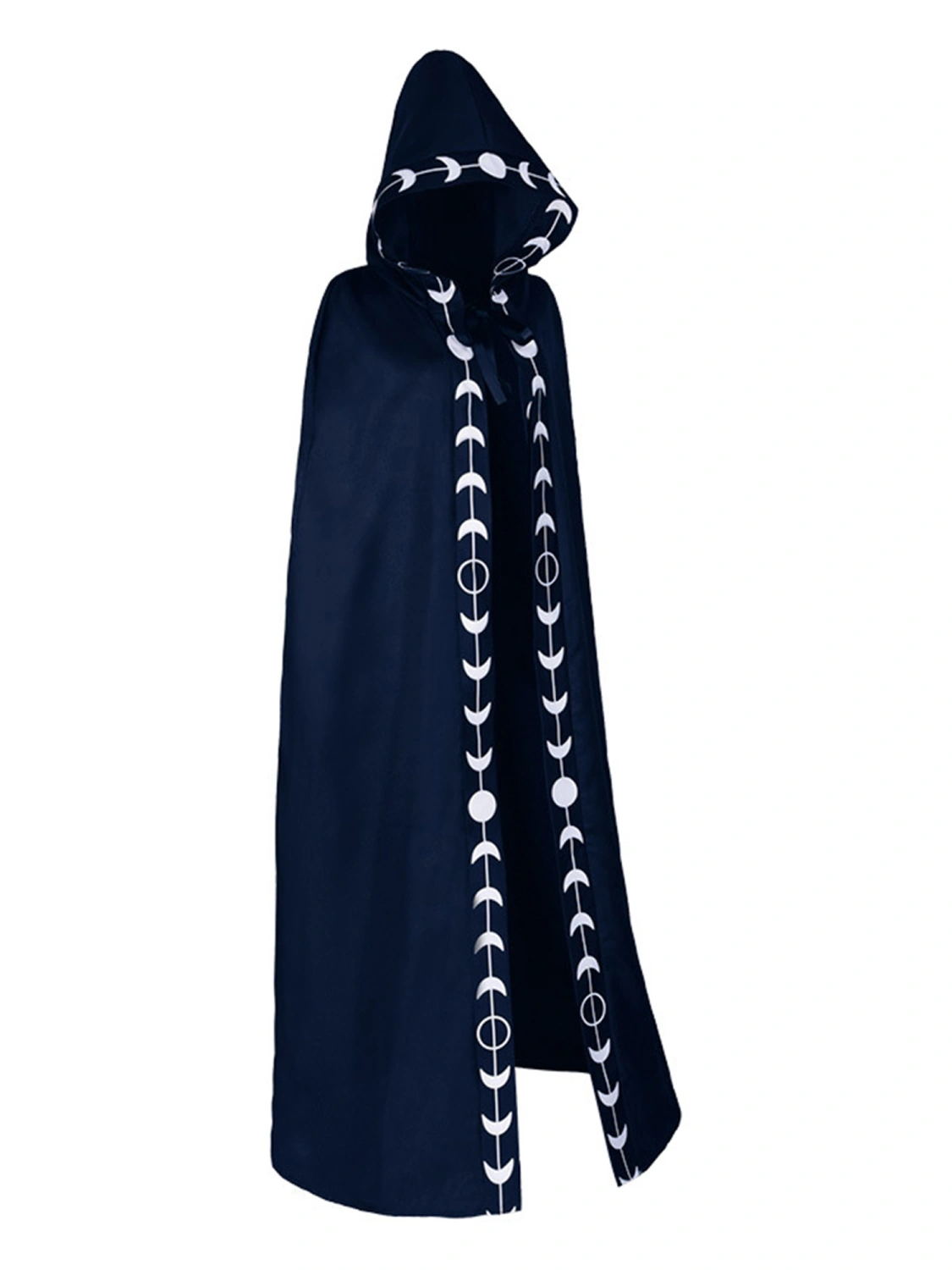 Women’s Halloween Medieval Cape Moon Phases Renaissance Hooded Cloak