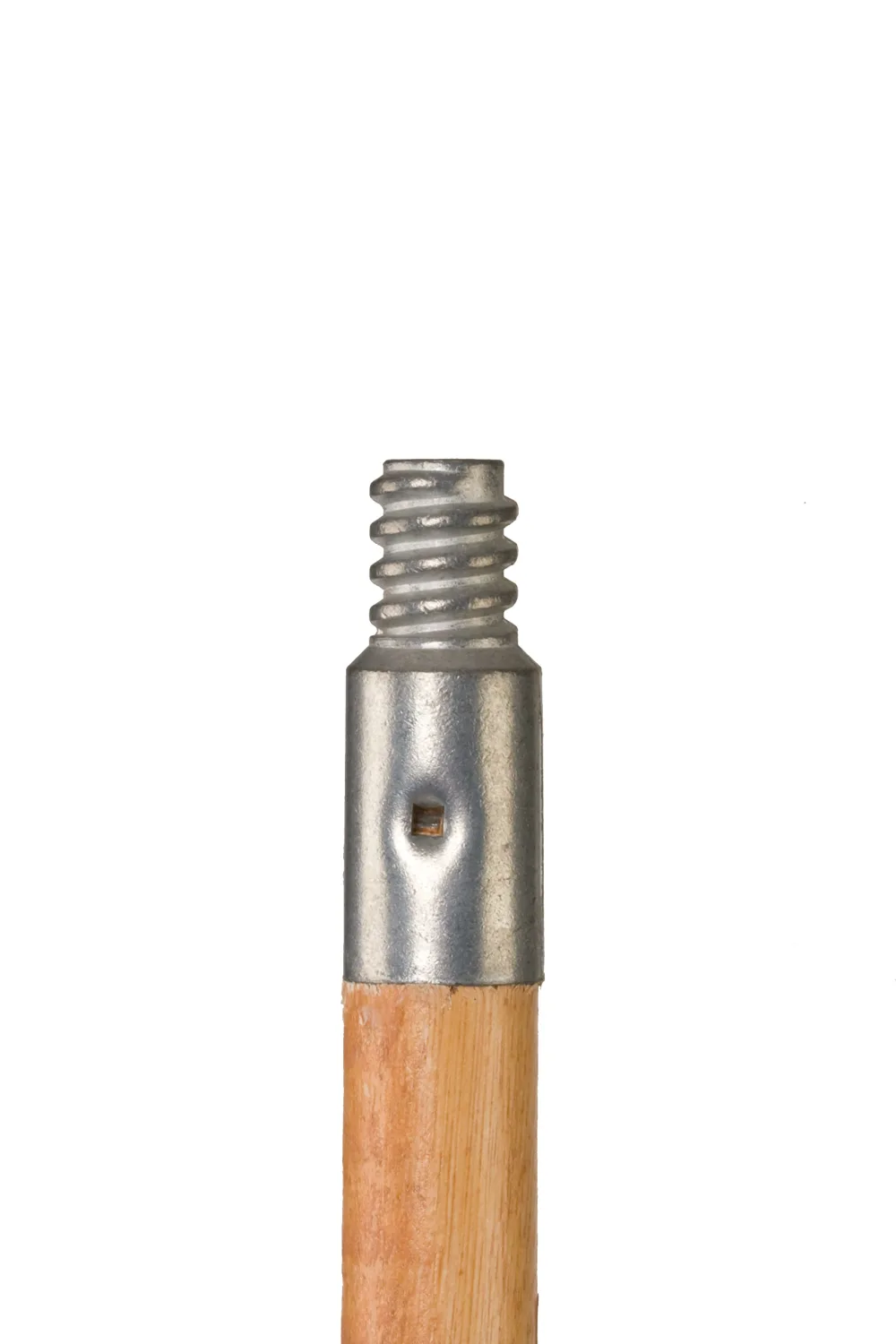 Rubbermaid Commercial Products Lacquered-Wood Broom Handle With Threaded Metal Tip, 60", Natural for Floor Cleaning/Sweeping in Home/Office