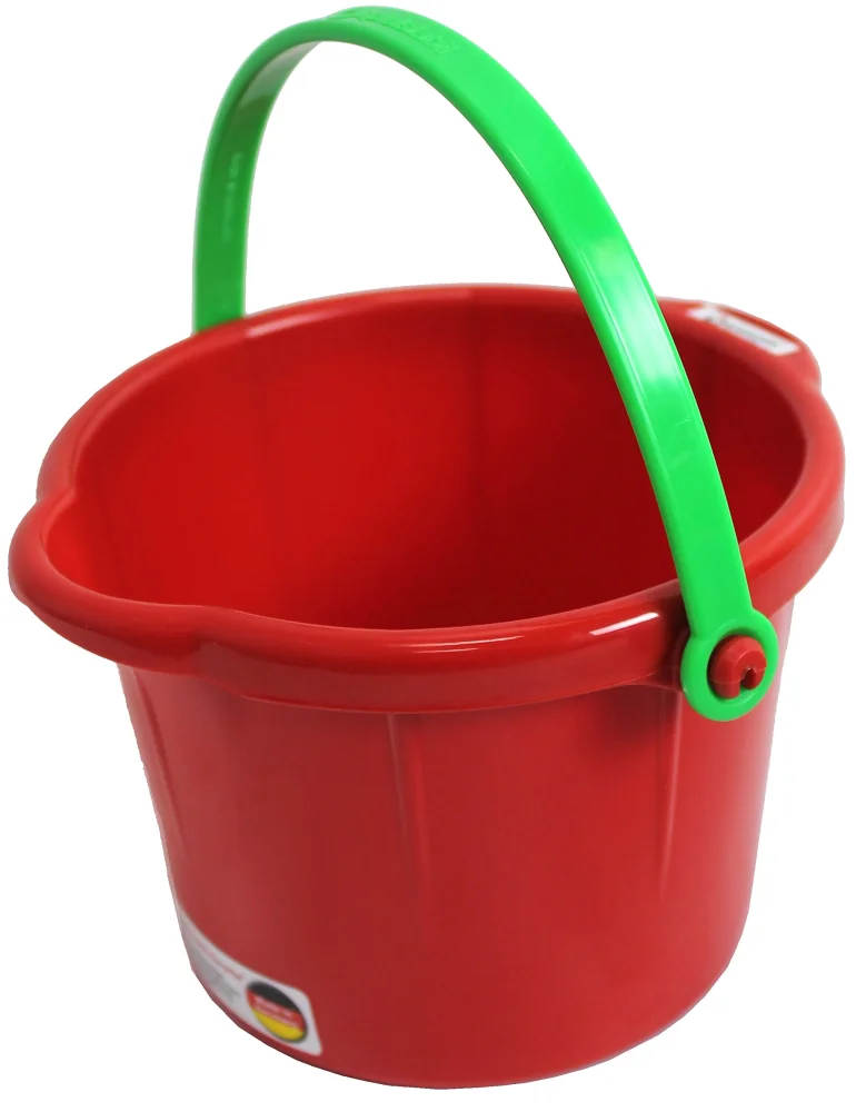 Spielstabil 4" Sand Pail Beach Toy - Beach Bucket for Kids - Perfect Toddler Beach Essentials - Made in Germany (Colors Vary)