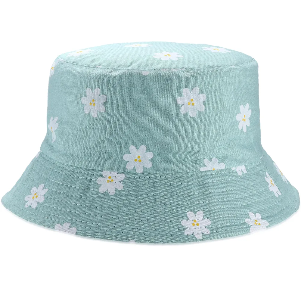 Sun Hat for Women Bucket Hat Cotton Reversible Summer Travel Beach Fishing Cap