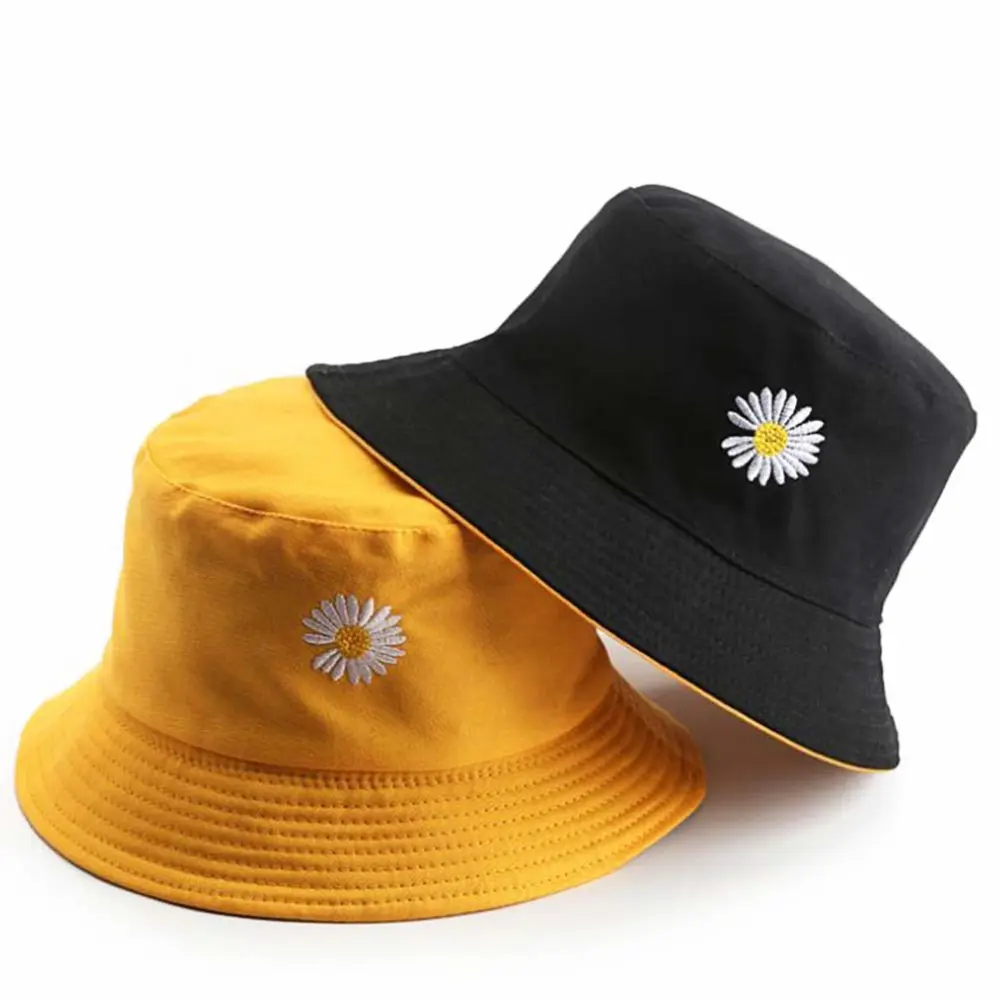 Sun Hat for Women Bucket Hat Cotton Reversible Summer Travel Beach Fishing Cap