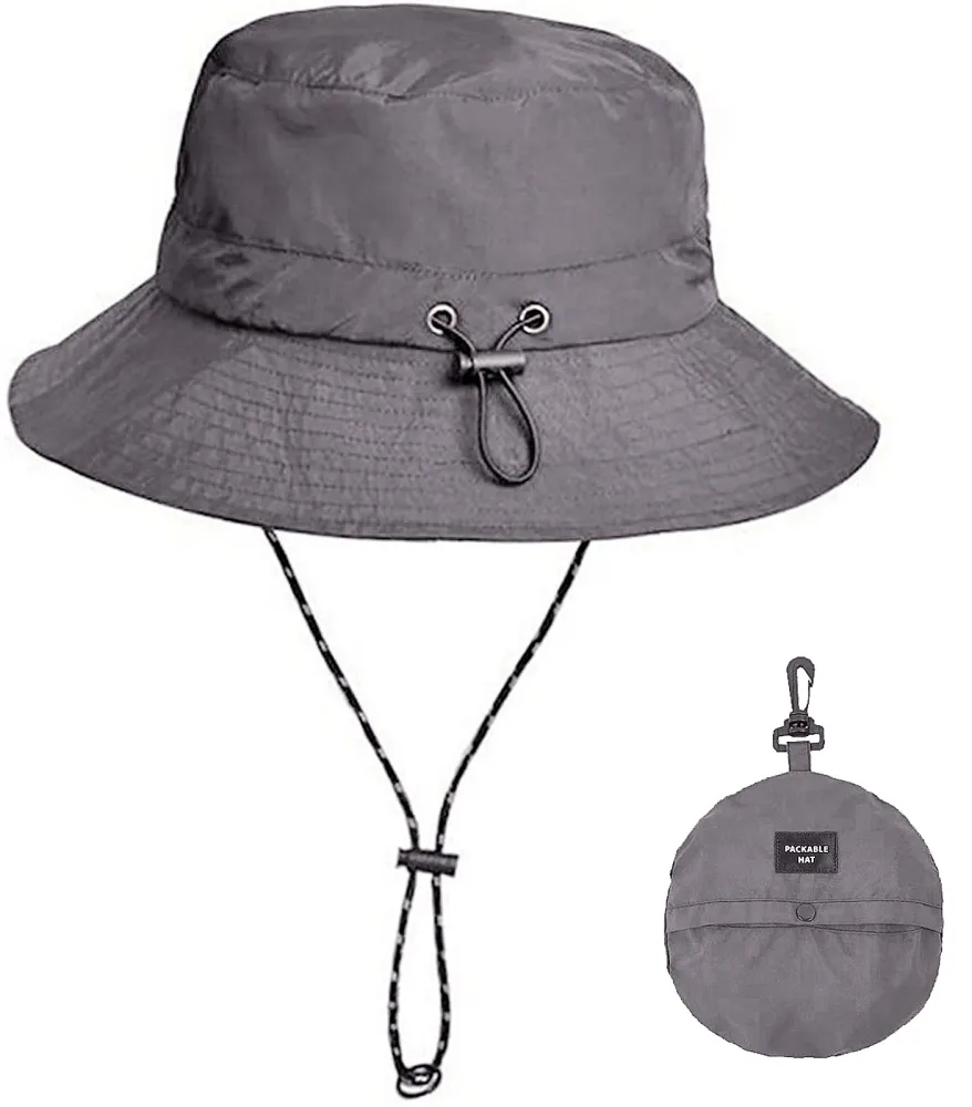 XYIYI Men Sun Hat Wide Brim Bucket Hat Women Fishing Hats Boonie Hat