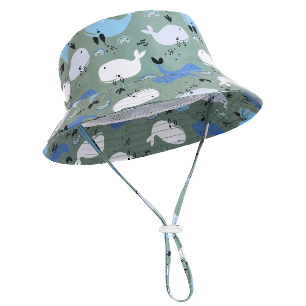 Baby Boy Sun Hat Baby Hats UPF 50+ Toddler Sun Hat Infant Sun Hats Kids Beach Summer Adjustable Bucket Hat