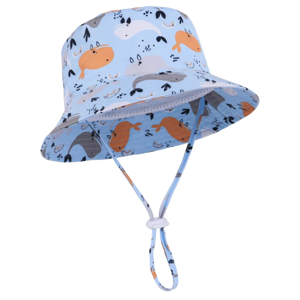 Baby Boy Sun Hat Baby Hats UPF 50+ Toddler Sun Hat Infant Sun Hats Kids Beach Summer Adjustable Bucket Hat