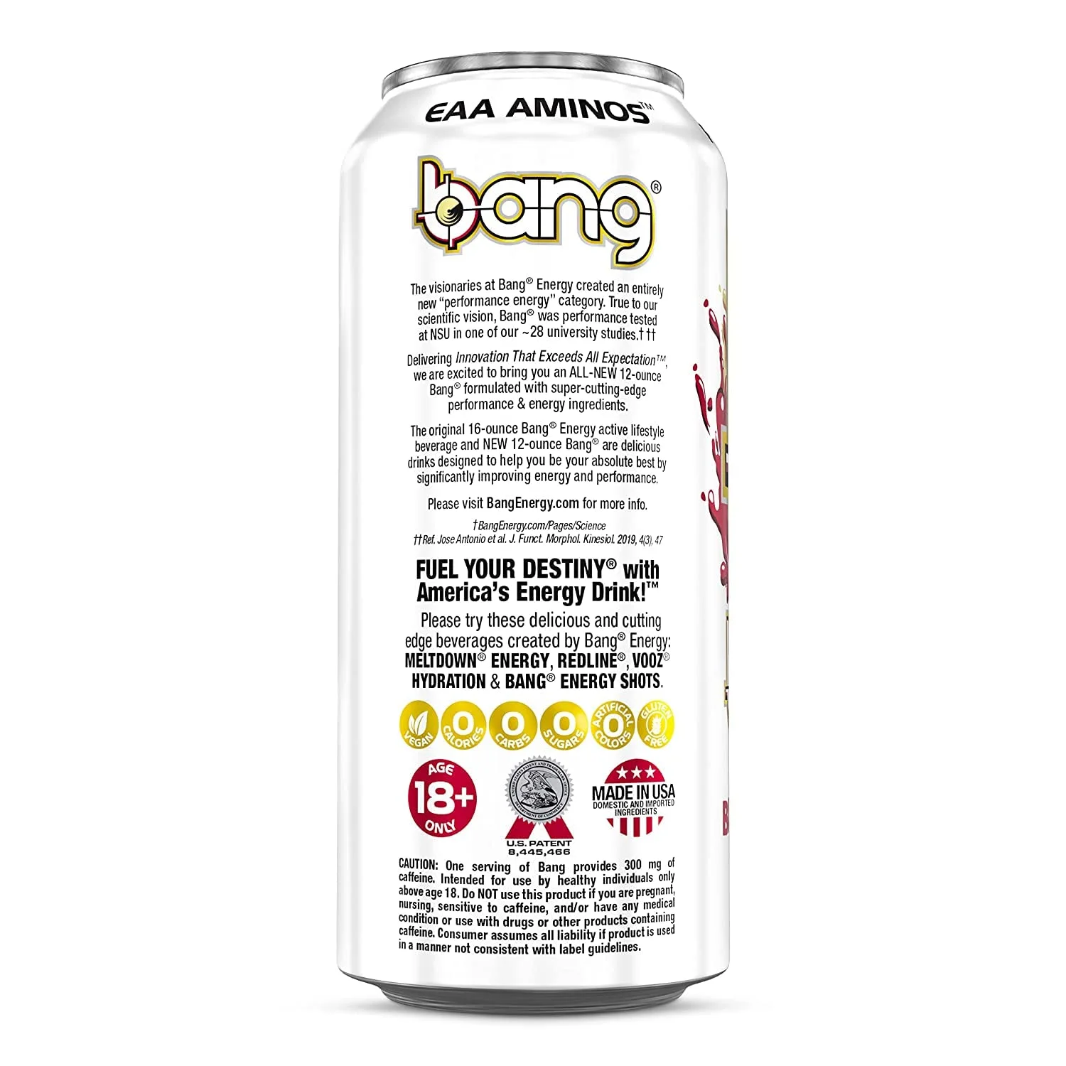 Bang Energy Drinks - 6, 16 ounce cans (Black Cherry Vanilla)