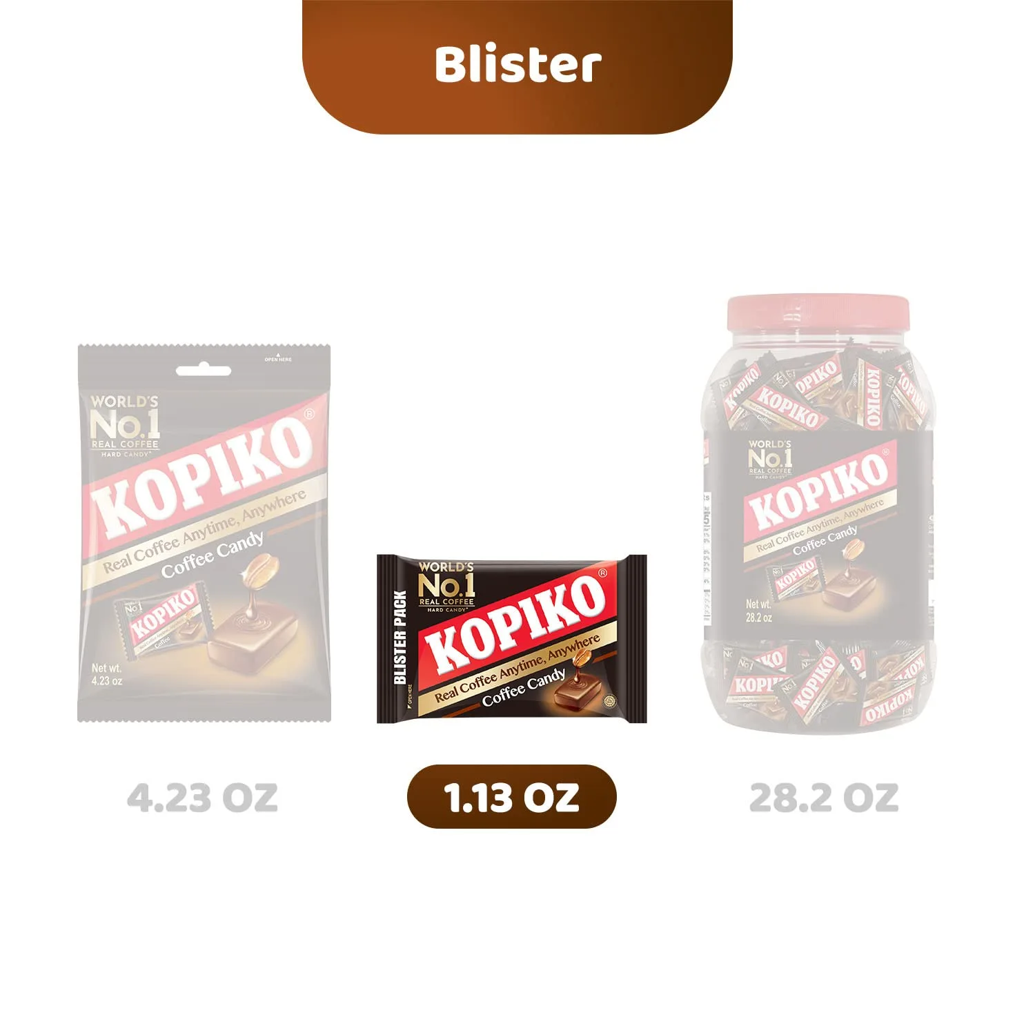 Kopiko Coffee Candy Your Take-Out Pocket Coffee for Every Occasion Hard Candy Made from Indonesia’s Coffee Beans — Contains Real Coffee Extract for Better Taste (Pack of 4)