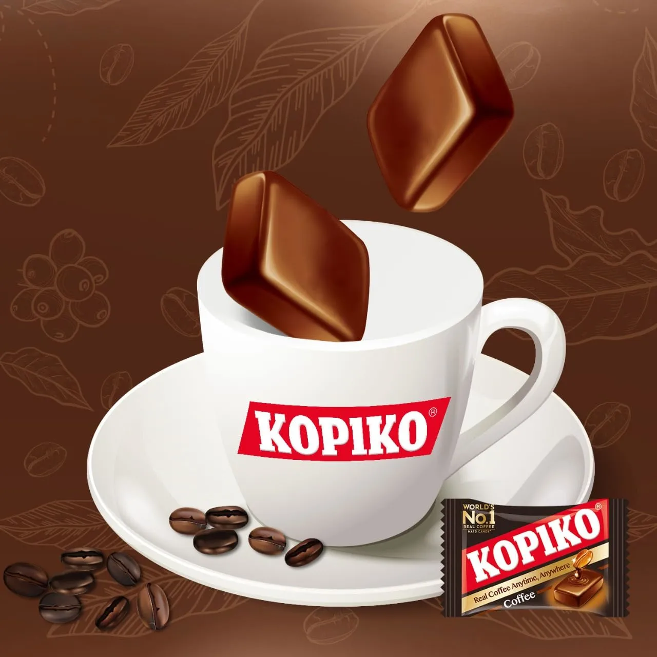 Kopiko Coffee Candy (4.23oz) – Your Take-Out Pocket Coffee for Every Occasion – Hard Candy Made from Indonesia’s Coffee Beans – Contains Real Coffee Extract for Better Taste (2-Pack)