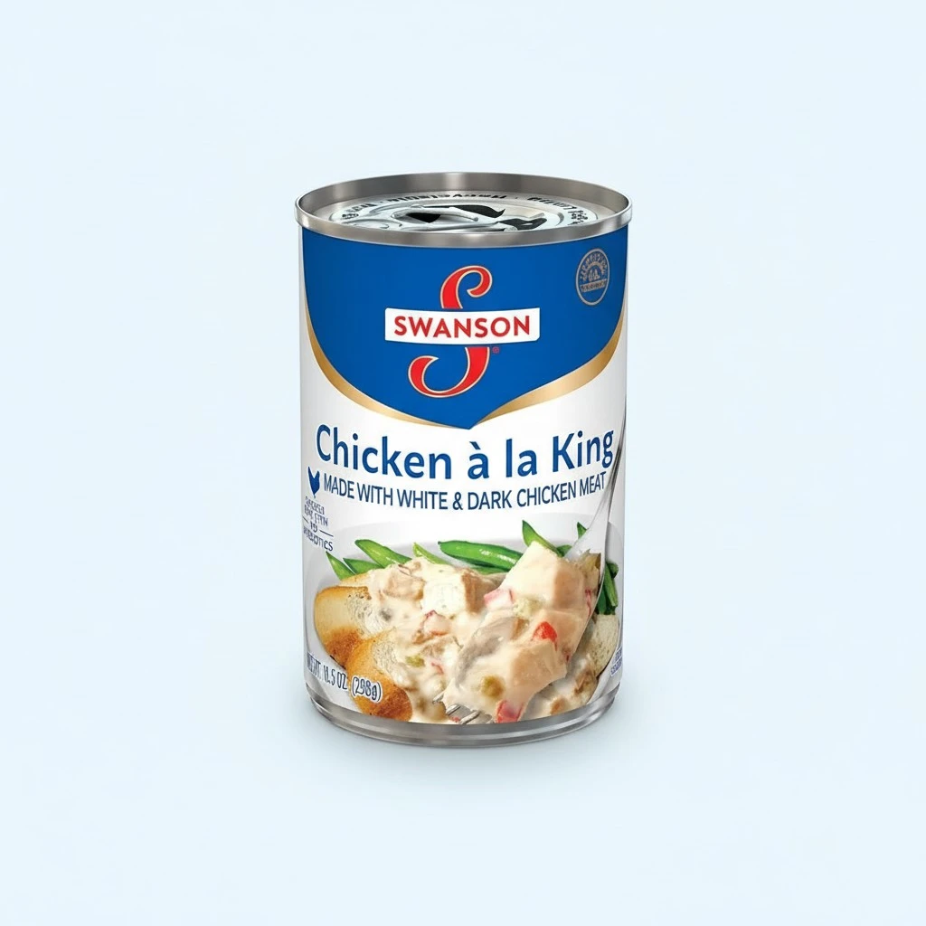 Swanson Canned Chicken a la King With White and Dark Chicken Meat, 10.5 OZ Can (Pack of 5)