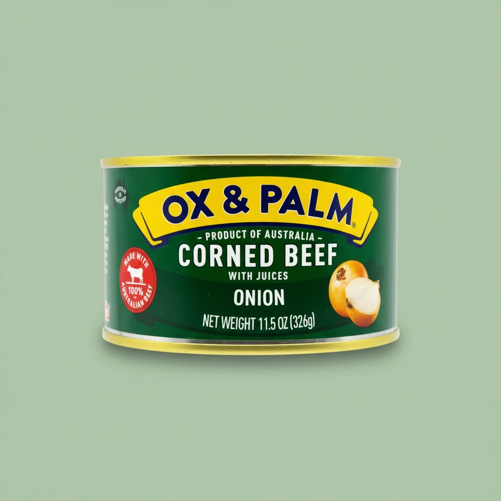 Ox & Palm Corned Beef, Onion Flavored, 11.5 Oz (Pack of 1)