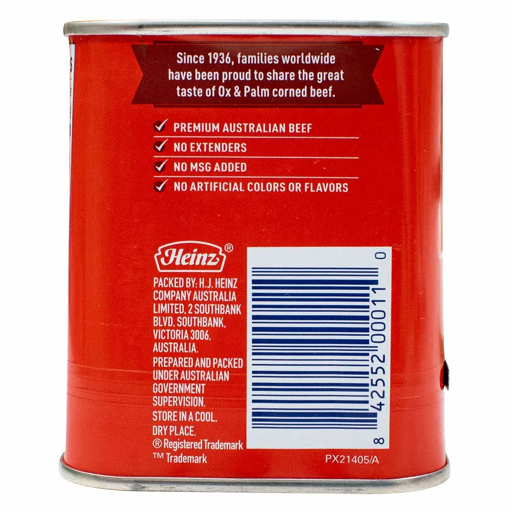 Ox & Palm Corned Beef Chunky Style, Original, 11.5 Oz (Pack of 1)