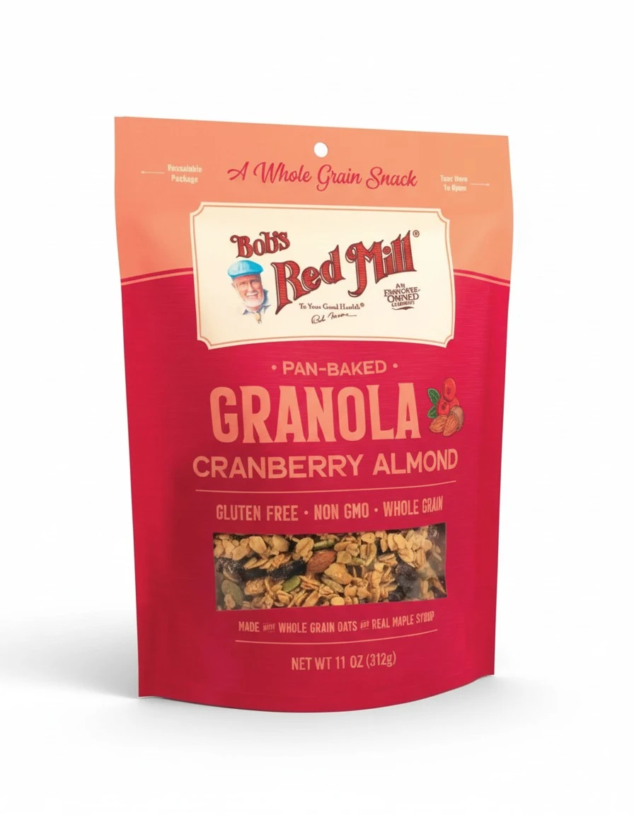Bob's Red Mill Cranberry Almond Granola, 11oz (Pack of 1) - Non GMO, Gluten Free, Whole Grain, Kosher