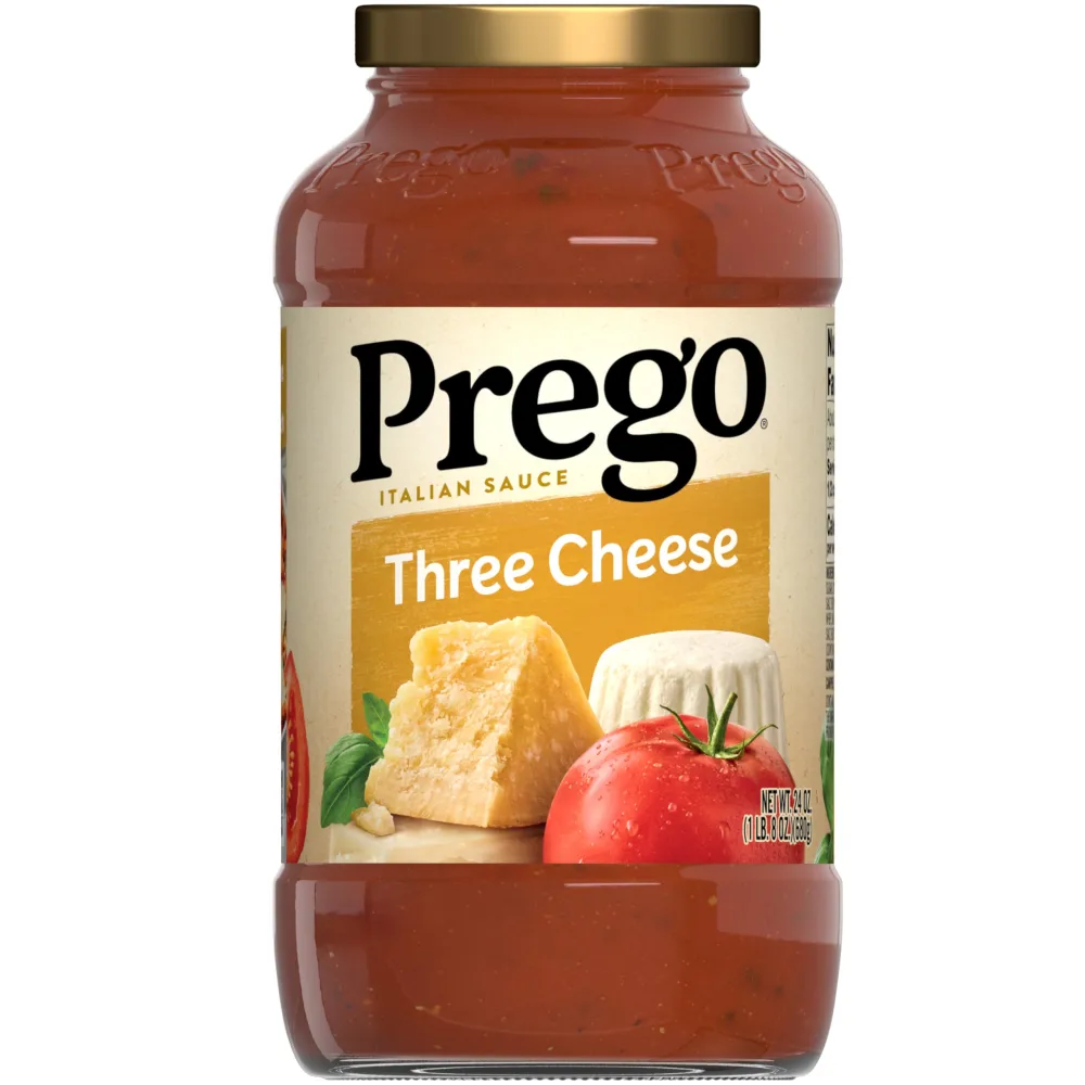 Prego Three Cheese Pasta Sauce, 24 Oz Jar