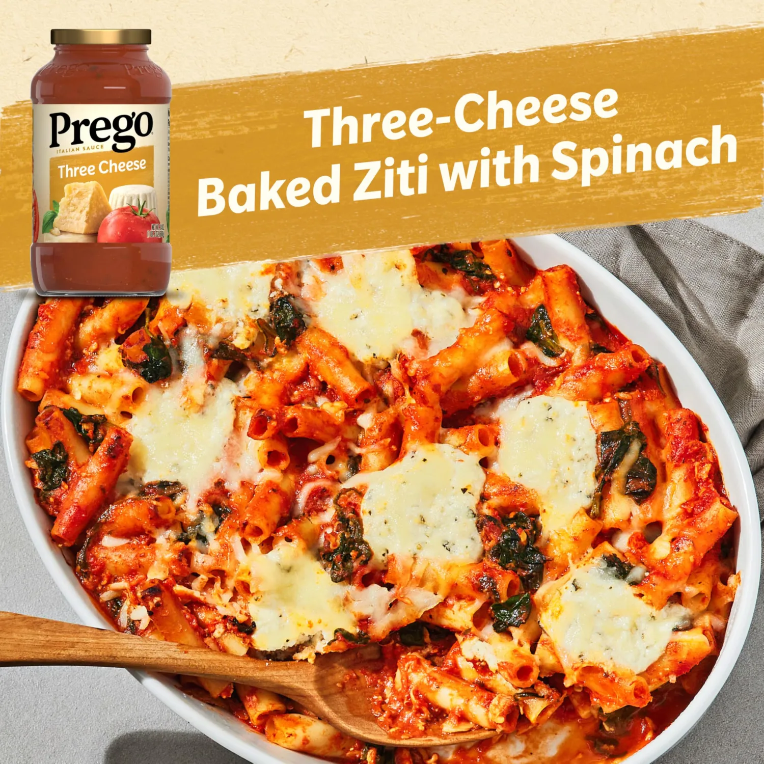 Prego Three Cheese Pasta Sauce, 24 Oz Jar (Pack of 2)