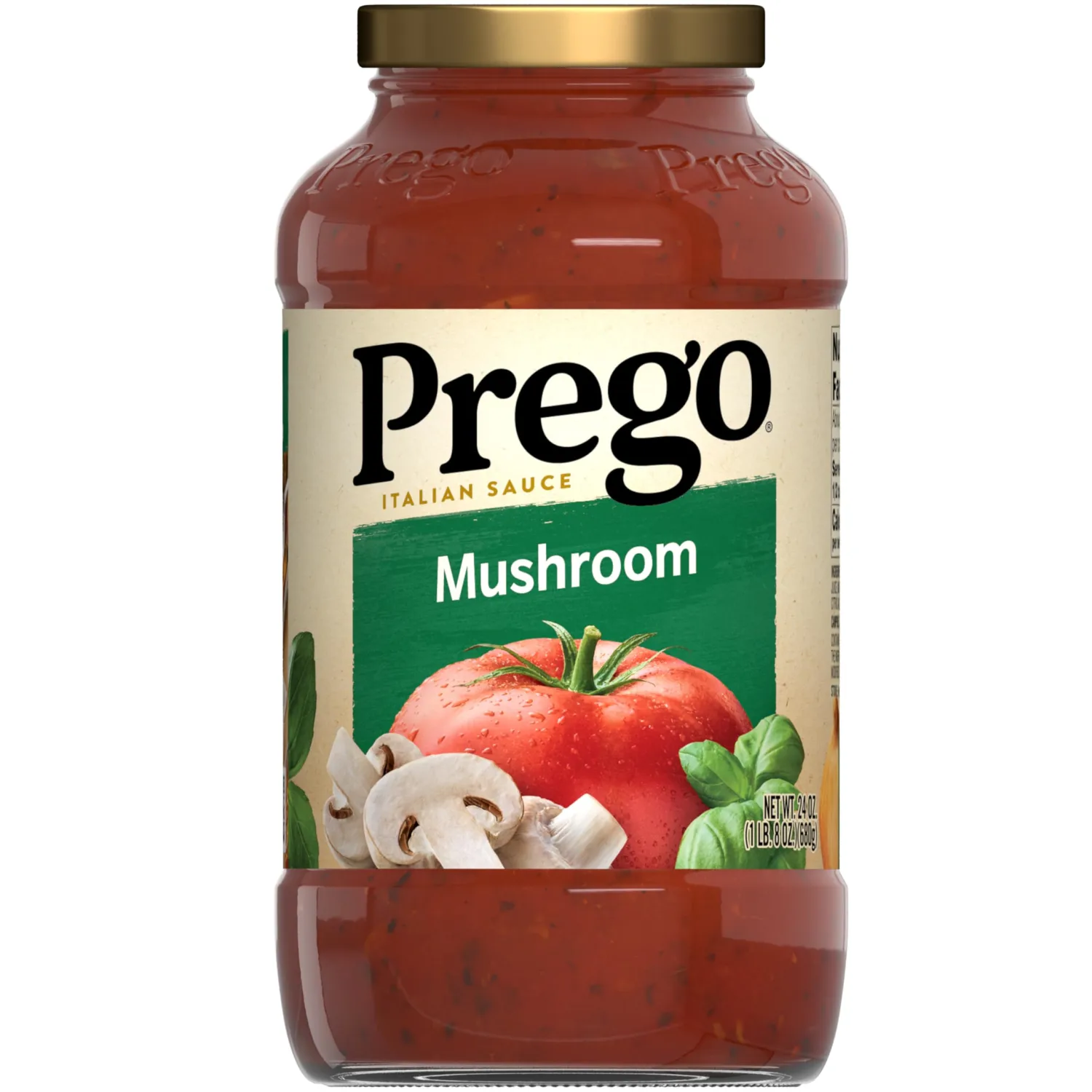 Prego Mushroom Pasta Sauce, 24 oz Jar