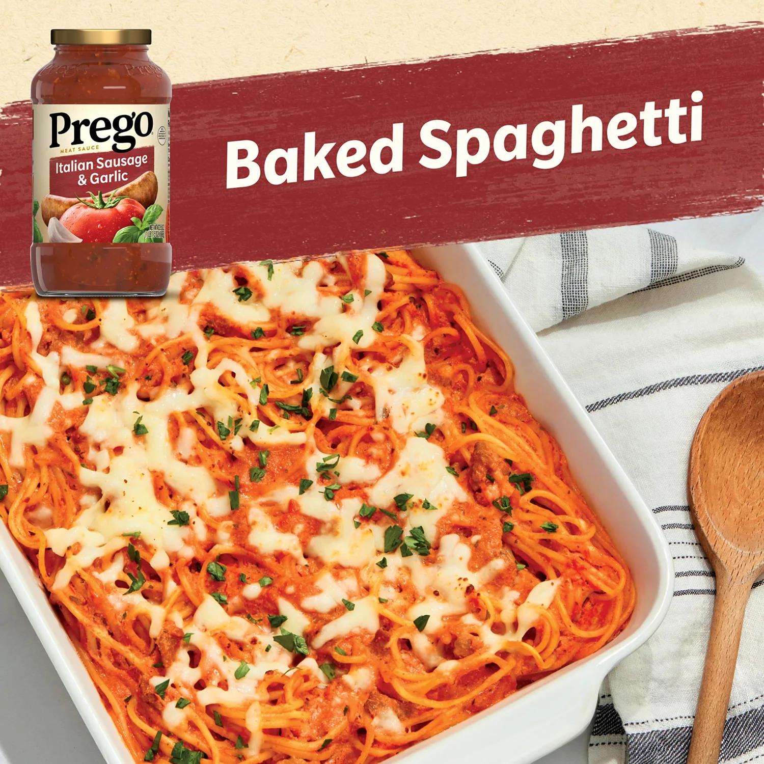 Prego Italian Sausage and Garlic Meat Sauce, 23.5 OZ Jar