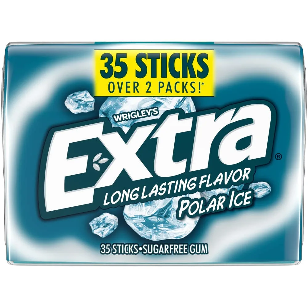 EXTRA Polar Ice Sugarfree Gum, 35-Stick Pack