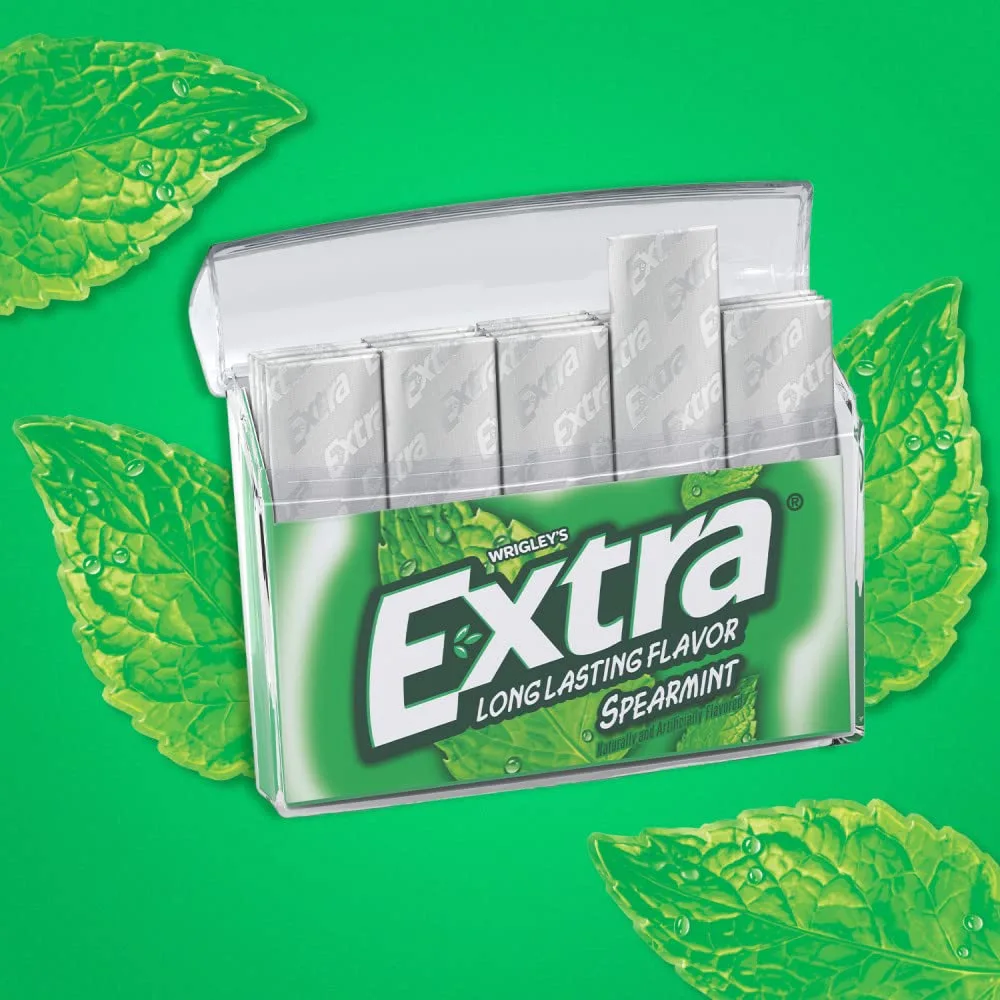 Extra Spearmint St. Patrick's Day Sugar Free Chewing Gum - 35 Sticks