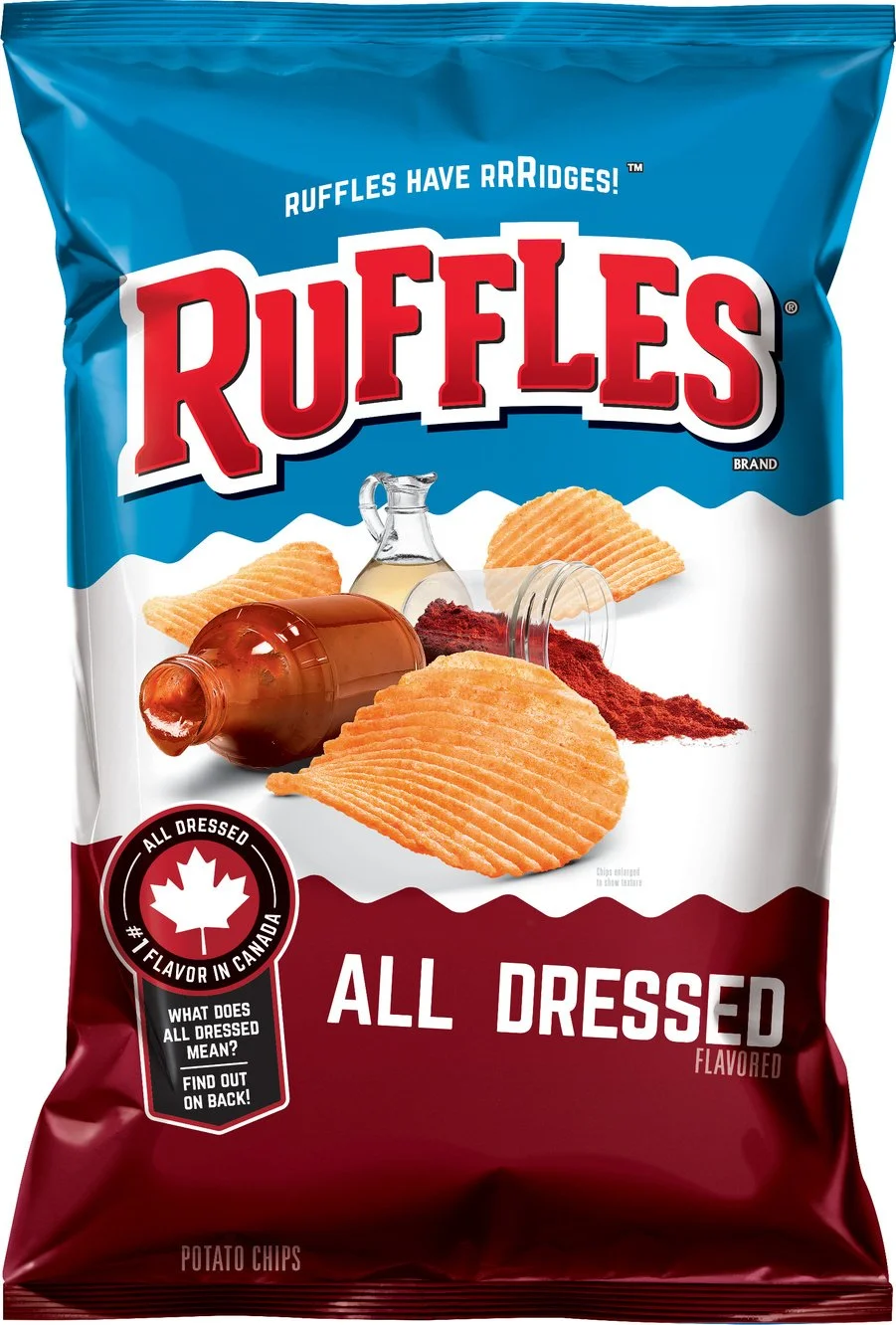 Ruffles All Dressed Ridged Potato Chips, 8.5 Ounce