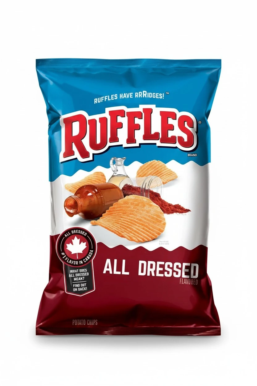 Ruffles All Dressed Ridged Potato Chips, 8.5 Ounce