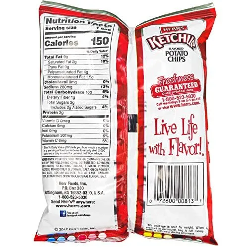 Herr's Ketchup Sample Pack (Pack of (12) 1 oz. bags)