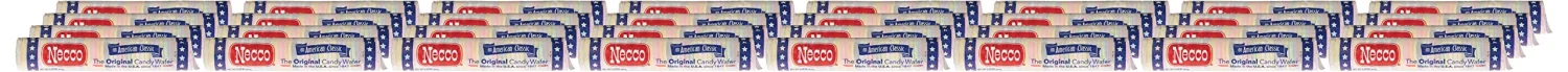 Necco Assorted Original Candy Wafers 24-2.02 oz Rolls, Net Wt 3 lbs