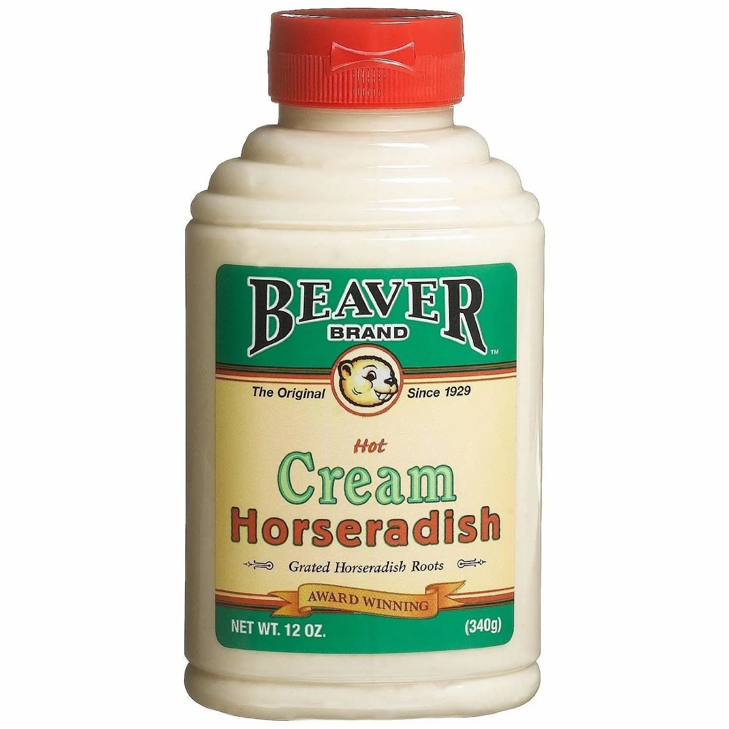 BEAVER Brand Cream Style Horseradish 12 OZ Squeezable Bottle (Pack of 2)