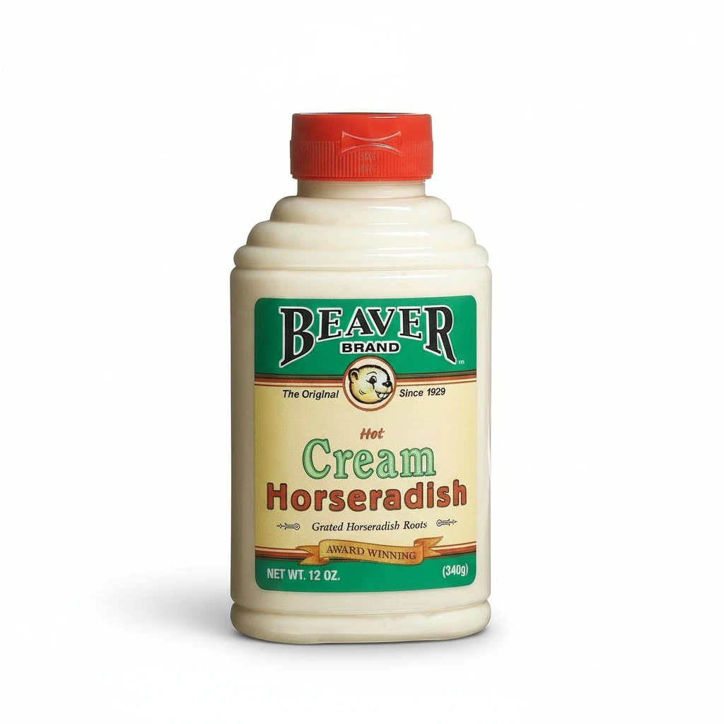 BEAVER Brand Cream Style Horseradish 12 OZ Squeezable Bottle (Pack of 2)